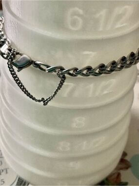 Authentic James Avery .925 Sterling Silver Double Curb Chain Bracelet 7.1g 7”